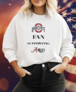 Ohio State Fan Supporting Crimson Tide Sweatshirt