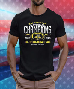 South Dakota State Jackrabbits Back-To-Back Fcs Football National Champions Tee Shirt
