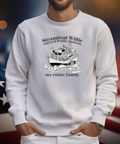 Steamboat Willie Entered Public Domain Tee Shirts