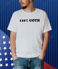 Taliesin Jaffe Wearing 110% Goth Shirt