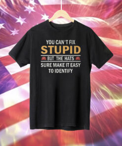 You Can’t Fix Stupid But The Hats Sure Make It Easy To Identify TShirt