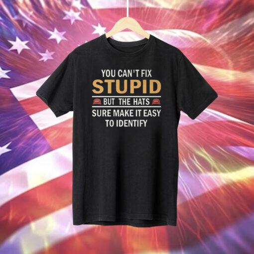 You Can’t Fix Stupid But The Hats Sure Make It Easy To Identify TShirt