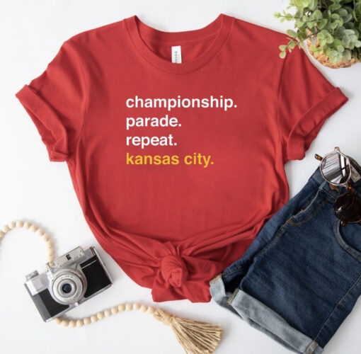 Championship Parade Repeat Kansas City T-Shirt