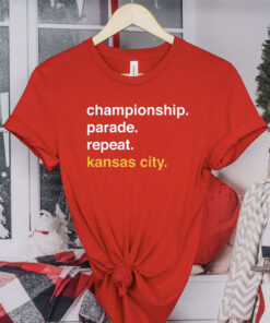 Championship Parade Repeat Kansas City T-Shirt