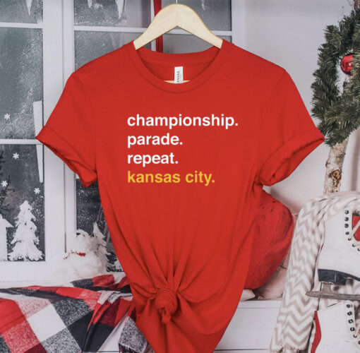 Championship Parade Repeat Kansas City T-Shirt