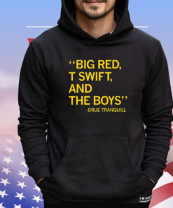 Big red t Swift and the boys Due Tranquill T-shirt