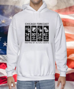 Chicago Forecast Inspired By Actual Events Tee Shirts