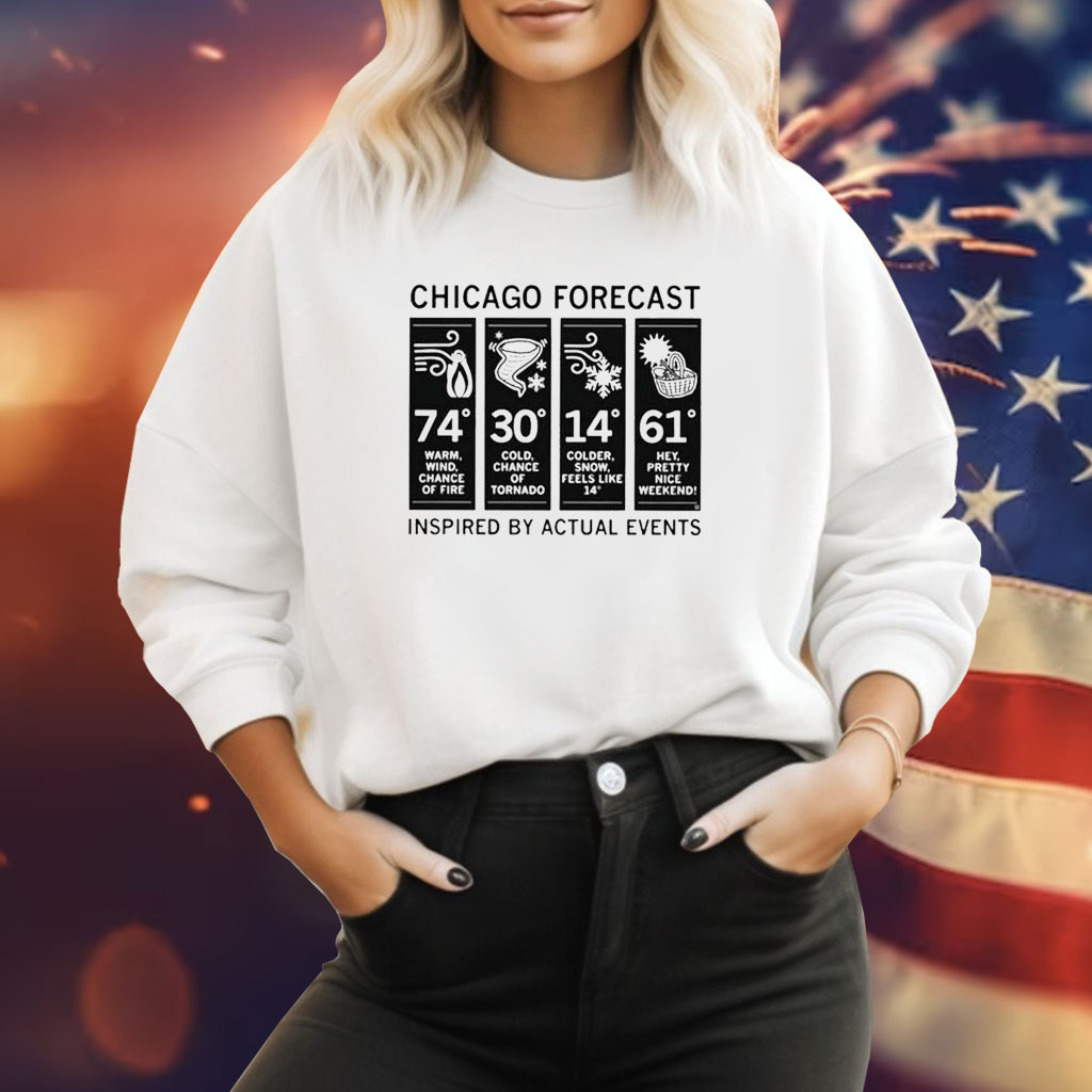 Chicago Forecast Inspired By Actual Events T-Shirts
