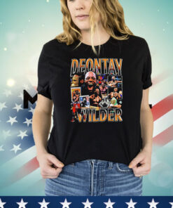 Deontay Wilder boxing graphic poster T-shirt