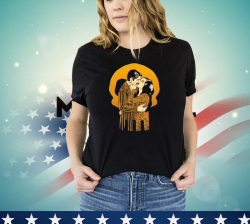 Gomez and Morticia Addams X Gustav Klimt’s The Kiss Tango De Amor T-shirt