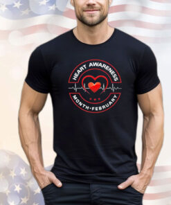 Heart disease awareness month february T-shirt
