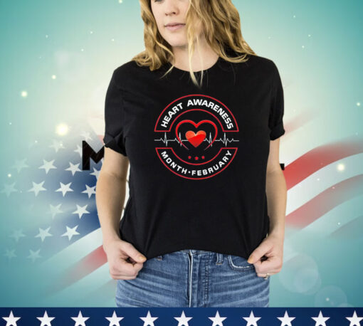 Heart disease awareness month february T-shirt