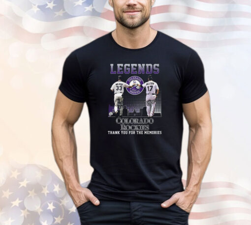 Legends Colorado Rockies Walker And Helton Thank You For The Memories Shirt