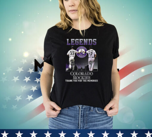 Legends Colorado Rockies Walker And Helton Thank You For The Memories Shirt