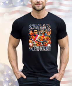 Sugar Ray Leonard boxing graphic poster T-shirt