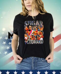 Sugar Ray Leonard boxing graphic poster T-shirt