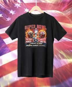 Super Bowl LVIII 49ers Vs Chiefs February 2024 Allegiant Stadium Las Vegas Shirt