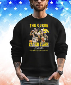 The Queen Caitlin Clark Ncaas Womens All-Time Leading Scorer Shirt