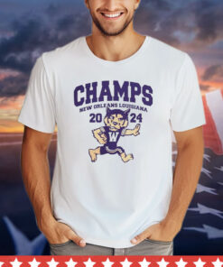 Washington Huskies Champs 2024 New Orleans Louisiana Mascot T-shirt