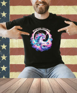 2024 Total Solar Eclipse Totality Unicorn Magical Eclipse T-Shirt