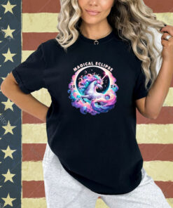 2024 Total Solar Eclipse Totality Unicorn Magical Eclipse T-Shirt