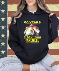 60 Years 1962 2022 Elton John Farewell Yellow Brick Road Signature T-Shirt