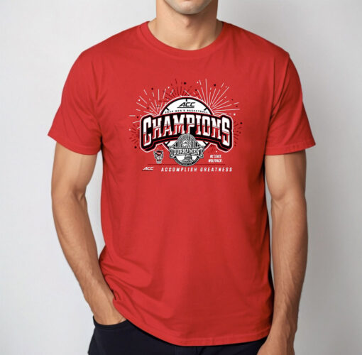 Nc State Wolfpack 2024 Acc Men’s Basketball Conference Tournament Champions Locker Room Shirts