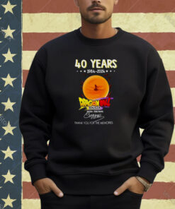 Akira Toriyama Dragon Ball Z Daima 40 Years 1984-2024 thank you for the memories signature T-shirt