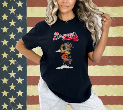 Atlanta Braves Tiny Turnip Infant 2024 Year of the Dragon T-Shirt