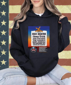 Australia 2024 Suzi Quatro Cheap Trick Jon Stevens The Angels Baby Animals The Screaming Jets Chocolate Starfish T-shirt