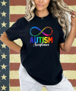 Autism Awareness Acceptance Shirt Infinity Symbol Men Women T-Shirt