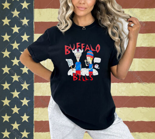 Beavis and Butt-Head X Buffalo Bills Kick But T-shirt