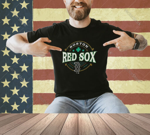 Boston Red Sox Black St. Patrick’s Day Lucky 2024 T-Shirt