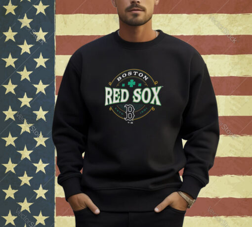 Boston Red Sox Black St. Patrick’s Day Lucky 2024 T-Shirt