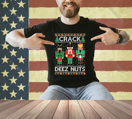 Crack Deez Nuts Ugly Christmas Sweater T-shirt