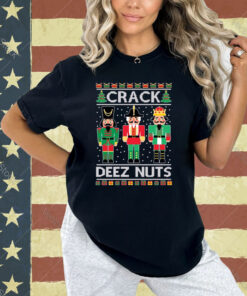 Crack Deez Nuts Ugly Christmas Sweater T-shirt