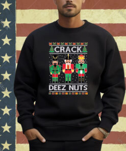 Crack Deez Nuts Ugly Christmas Sweater T-shirt