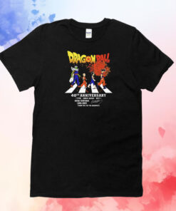 Dragon Ball 40th anniversary 1984-2024 thank you for the memories signature T-Shirt