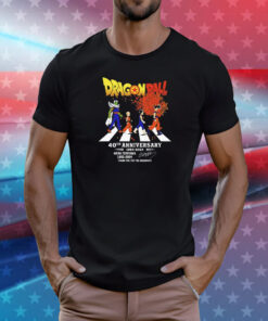 Dragon Ball 40th anniversary 1984-2024 thank you for the memories signature T-Shirt