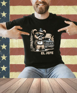 EL JEFE Hip Hop Teddy Bear Lowrider Shirt Chicano Cholo T-Shirt