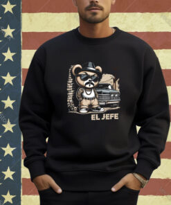 EL JEFE Hip Hop Teddy Bear Lowrider Shirt Chicano Cholo T-Shirt
