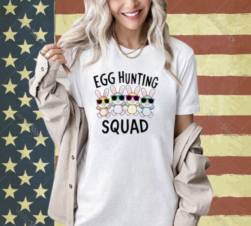 Egg Hunting Squad Crew Family Funny Happy Easter Bunny Kids T-Shirt