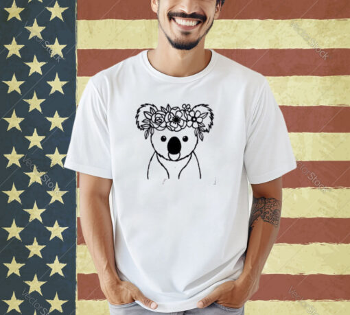 Floral Koala Shirt, Koala Lover Shirt, Cute Koala T-Shirt