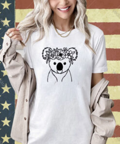 Floral Koala Shirt, Koala Lover Shirt, Cute Koala T-Shirt