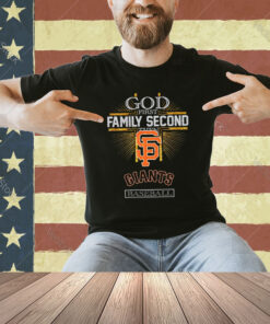 God First Family Second Then Giants Basketball T-Shirt