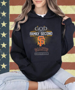 God First Family Second Then Giants Basketball T-Shirt