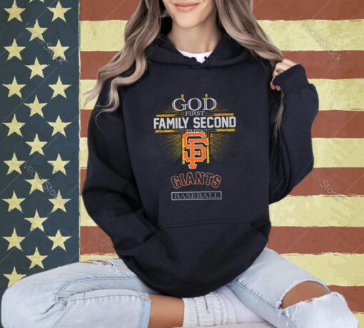 God First Family Second Then Giants Basketball T-Shirt