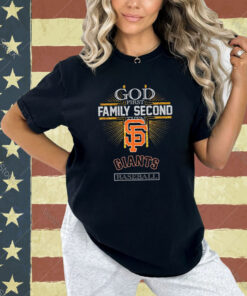 God First Family Second Then Giants Basketball T-Shirt