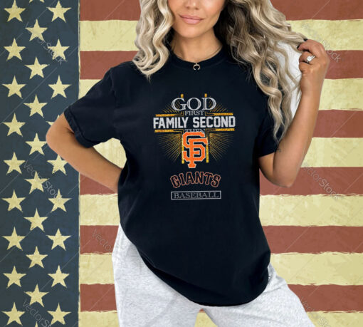 God First Family Second Then Giants Basketball T-Shirt