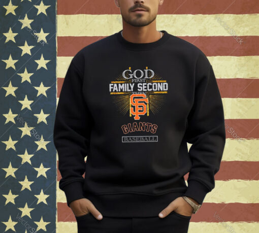 God First Family Second Then Giants Basketball T-Shirt